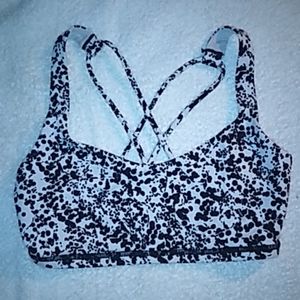 Lululemon Blk/White Sports Bra